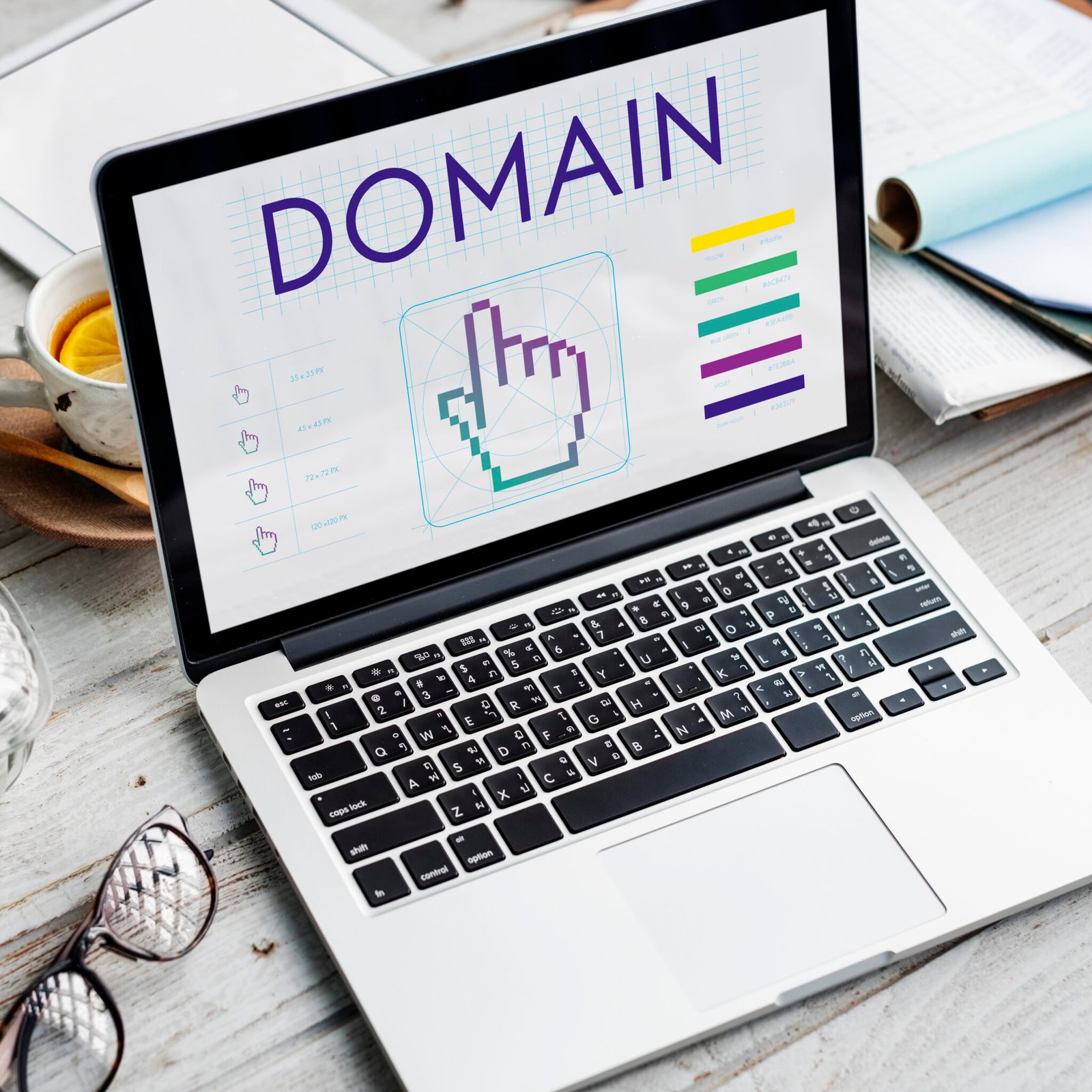 Domain Links Seo Webinar Cyberspace Concept